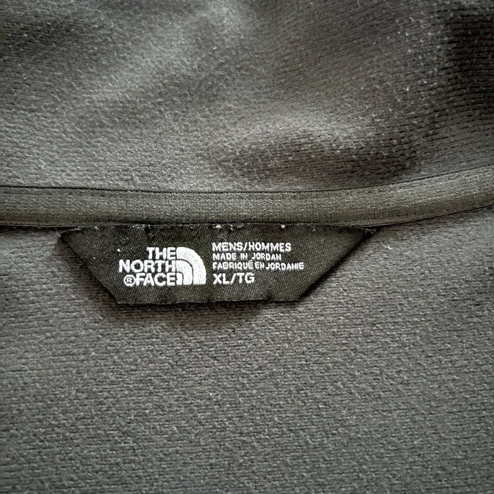 The North Face Sweatshirt Black Dark Gray Glacier Fleece 1/4 Zip Pullover XL